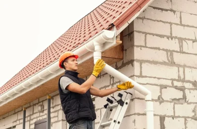 Pose et remplacement de gouttières à Saint-Solve